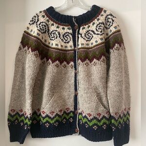 Vintage Handmade Sisandina 100% Natural Wool Sweater